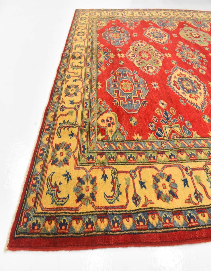 Detail image of  6' 7 x 9' 6  Hand Knotted Kazak Rug