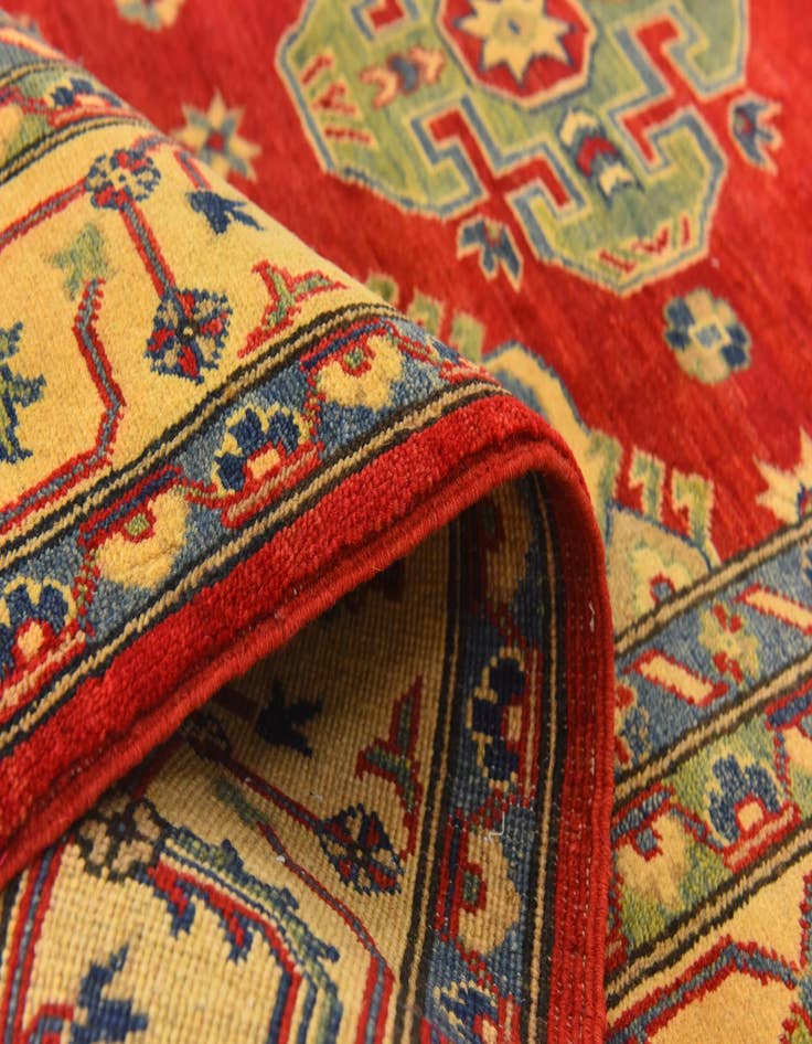 Detail image of  6' 7 x 9' 6  Hand Knotted Kazak Rug