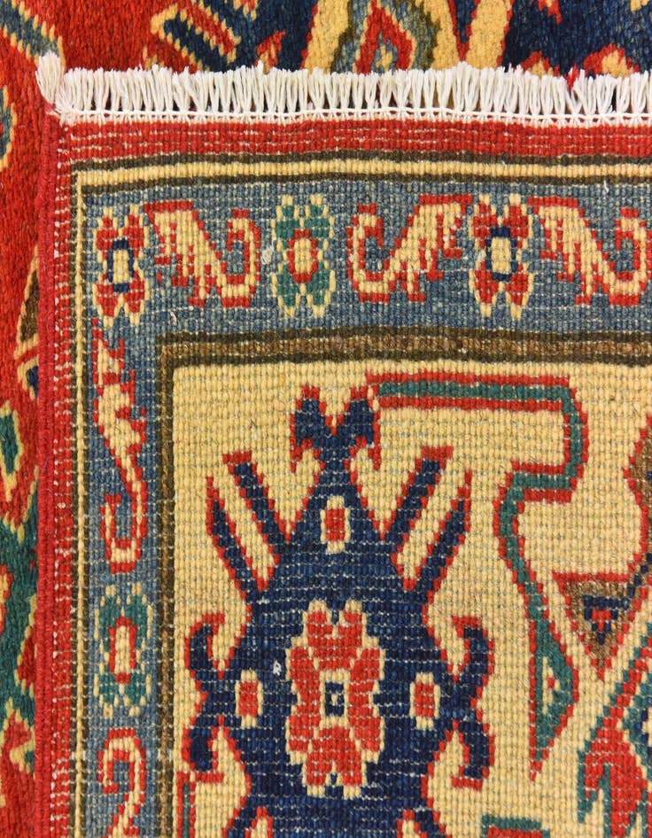 Detail image of  6' x 8' 8  Hand Knotted Kazak Rug