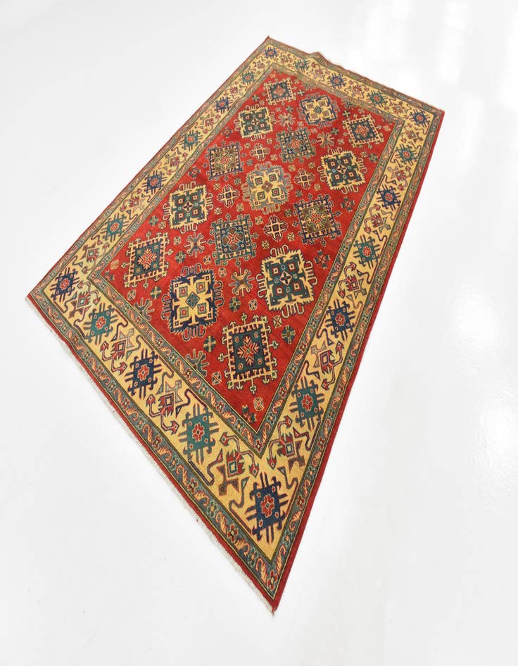 Detail image of  6' x 8' 8  Hand Knotted Kazak Rug