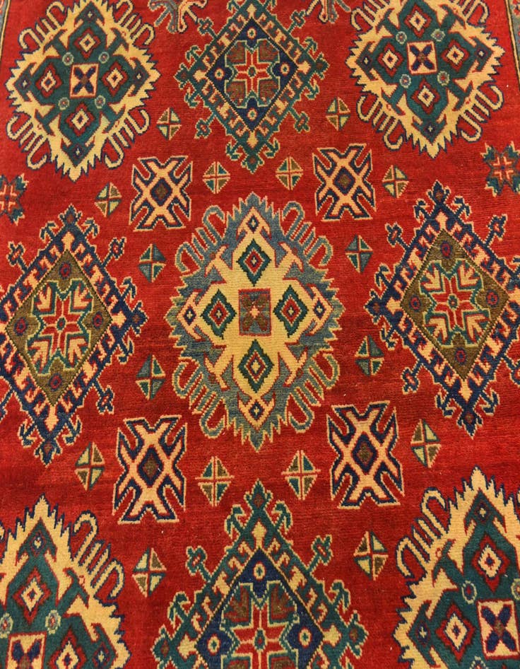 Detail image of  6' x 8' 8  Hand Knotted Kazak Rug