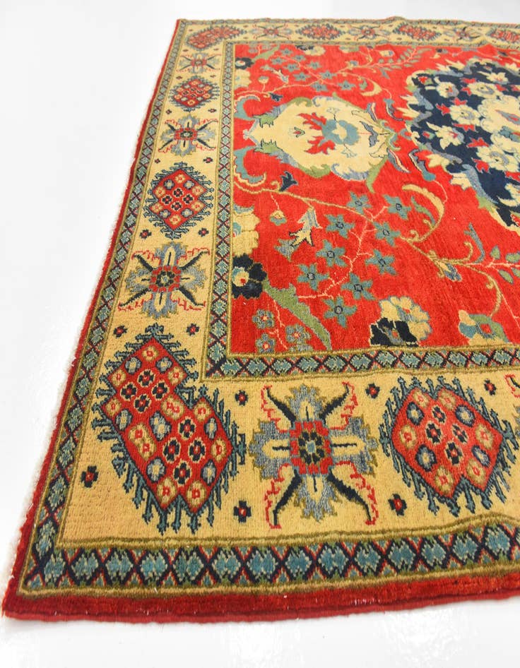 Detail image of  6' 1 x 10' 1  Hand Knotted Kazak Rug