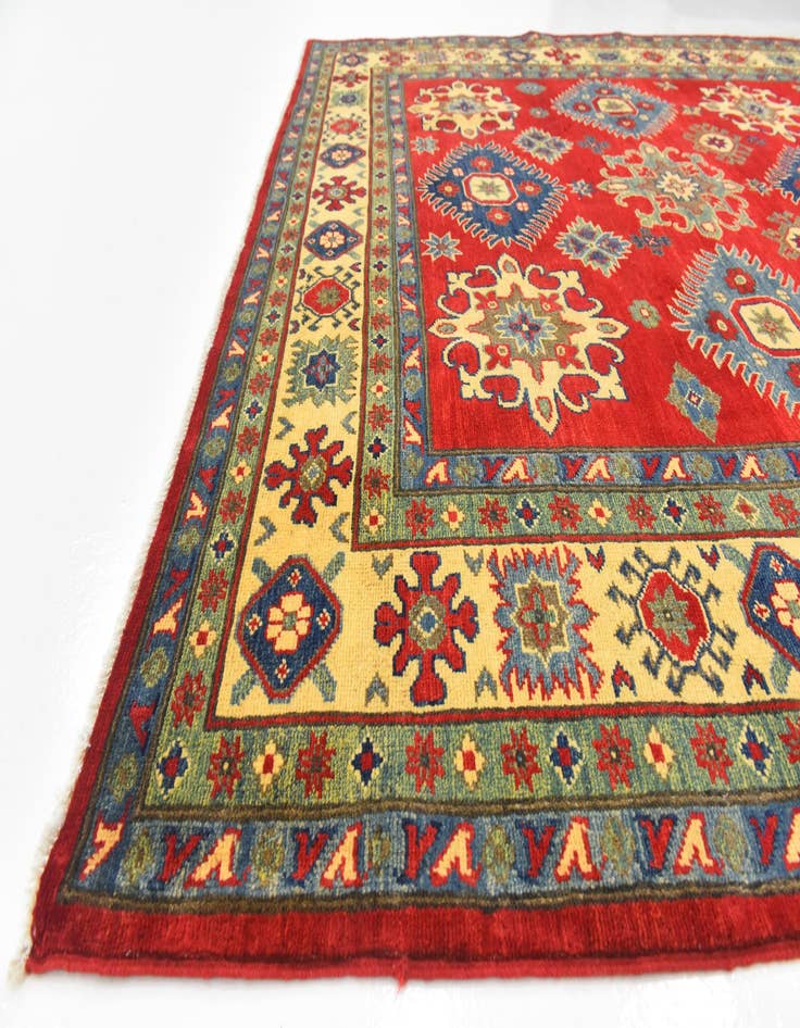 Detail image of  6' 7 x 8' 9  Hand Knotted Kazak Rug