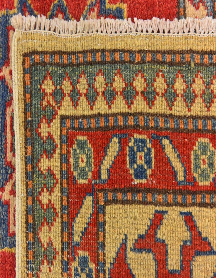 Detail image of  6' 1 x 9' 6  Hand Knotted Kazak Rug