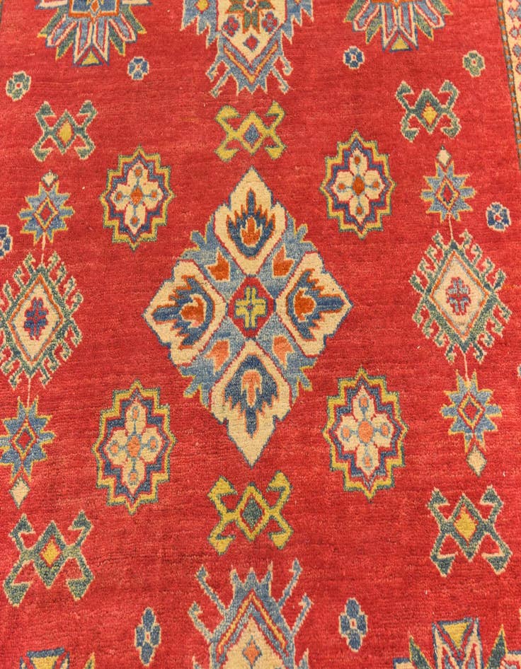 Detail image of  6' 1 x 9' 6  Hand Knotted Kazak Rug