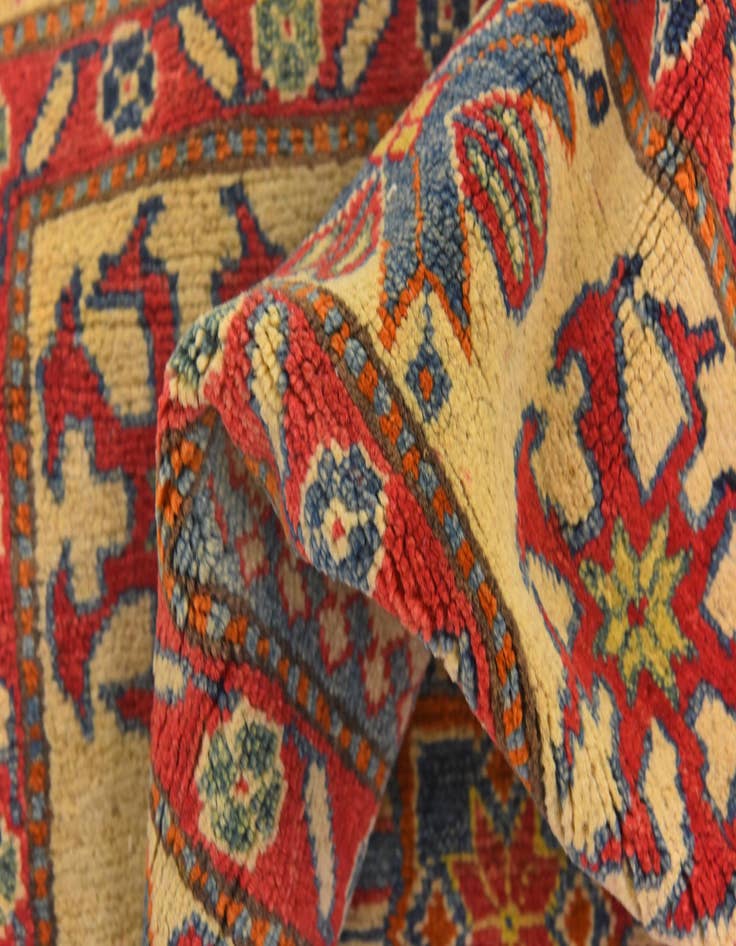 Detail image of  6' 1 x 9' 6  Hand Knotted Kazak Rug