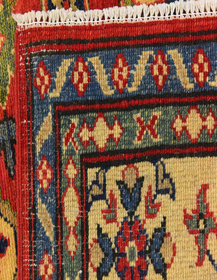 Detail image of  6' 3 x 9' 3  Hand Knotted Kazak Rug