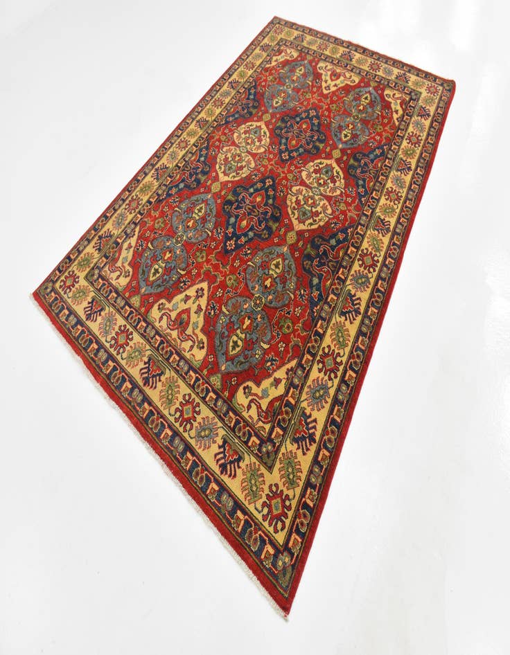 Detail image of  6' x 9' 1  Hand Knotted Kazak Rug