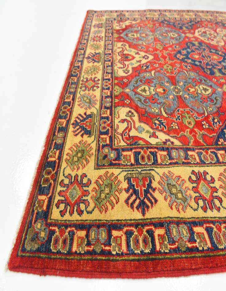 Detail image of  6' x 9' 1  Hand Knotted Kazak Rug