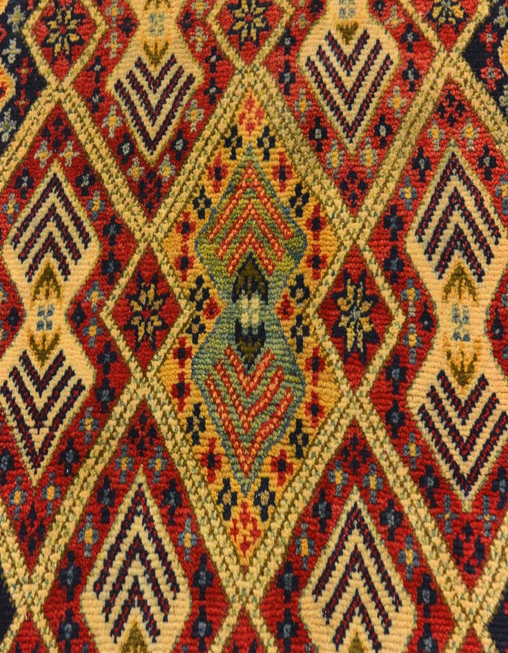 Detail image of  3' 4 x 5' 5  Hand Knotted Kazak Rug