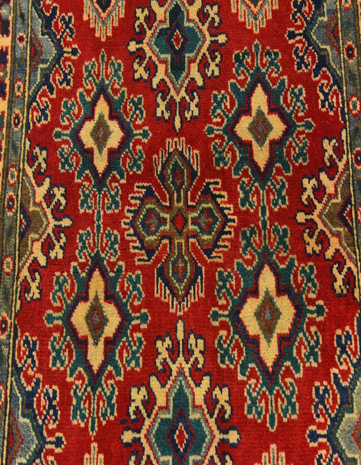 Detail image of  3' 4 x 4' 11  Hand Knotted Kazak Rug