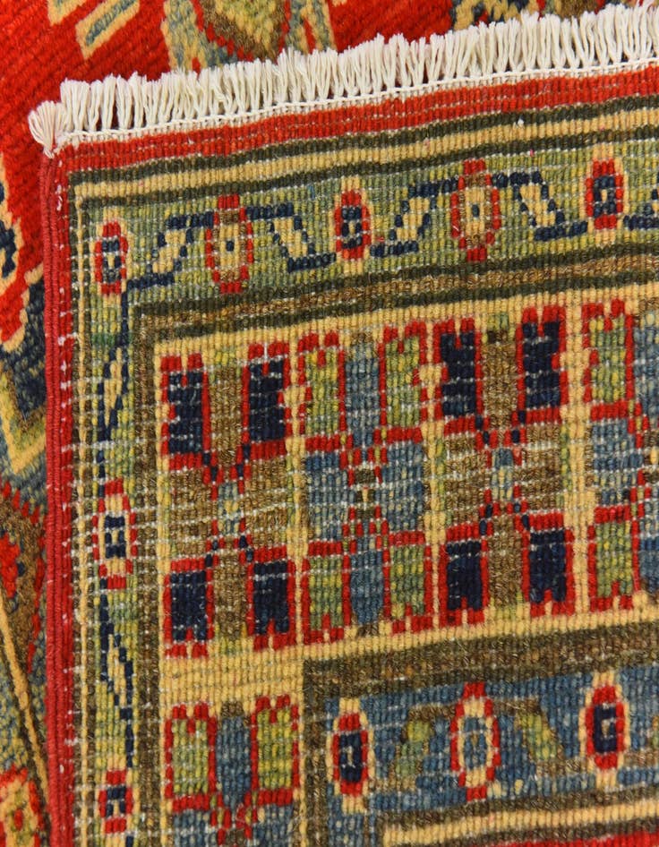 Detail image of  3' 4 x 5' 2  Hand Knotted Kazak Rug