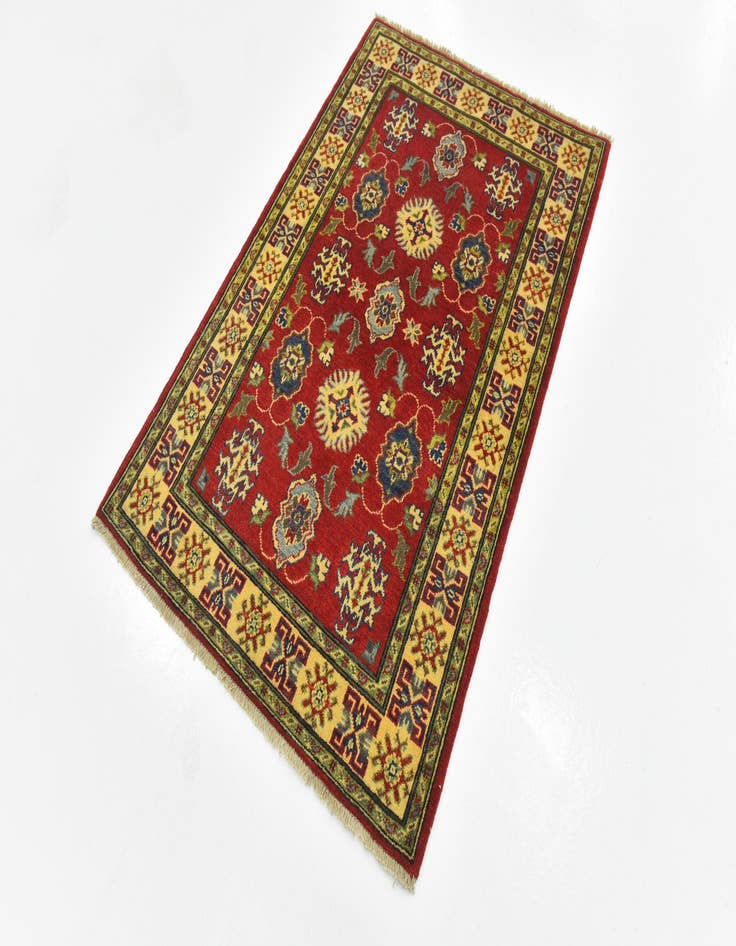 Detail image of  3' 4 x 5'  Hand Knotted Kazak Rug