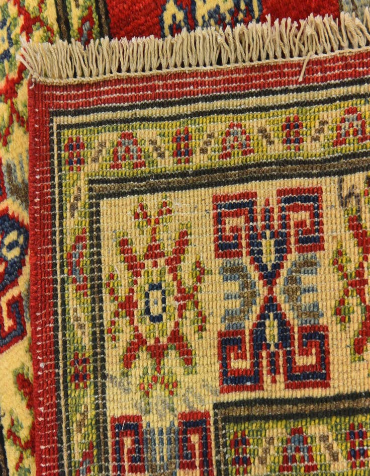 Detail image of  3' 4 x 5'  Hand Knotted Kazak Rug