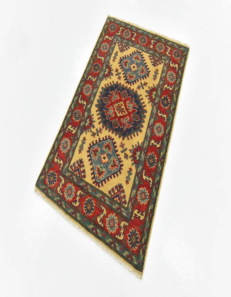 Detail image of  2' 10 x 4'  Hand Knotted Kazak Rug