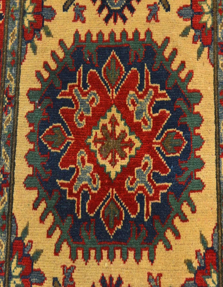 Detail image of  2' 10 x 4'  Hand Knotted Kazak Rug