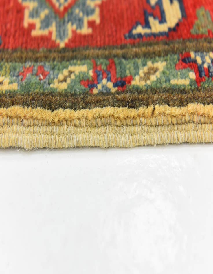 Detail image of  2' 10 x 4'  Hand Knotted Kazak Rug