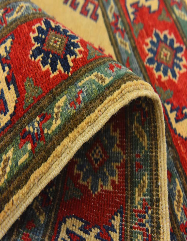 Detail image of  2' 10 x 4'  Hand Knotted Kazak Rug