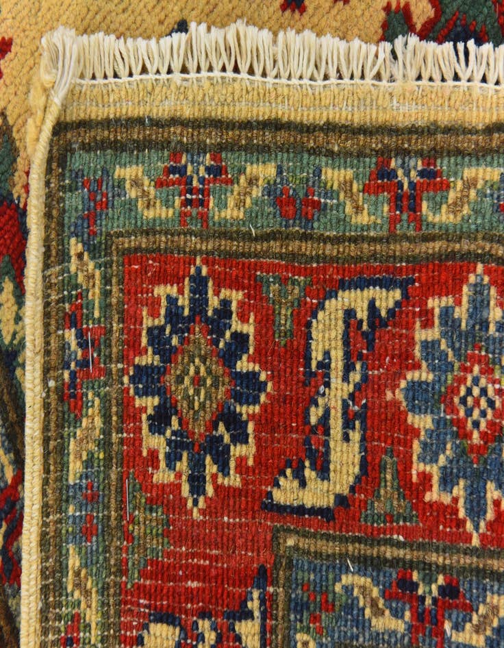 Detail image of  2' 10 x 4'  Hand Knotted Kazak Rug