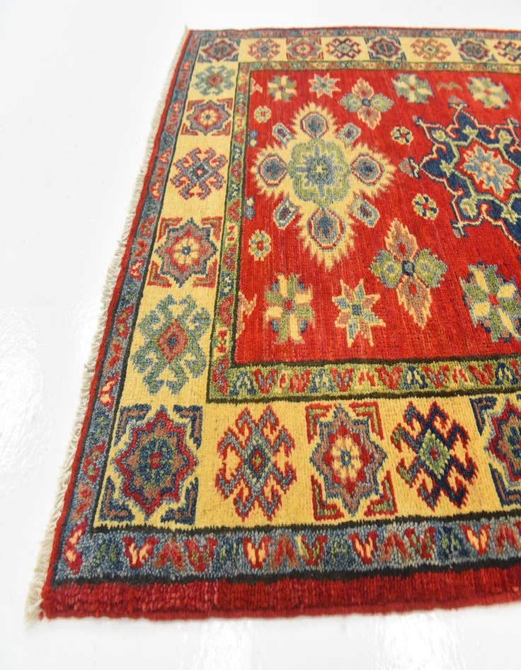 Detail image of  2' 7 x 4' 1  Hand Knotted Kazak Rug