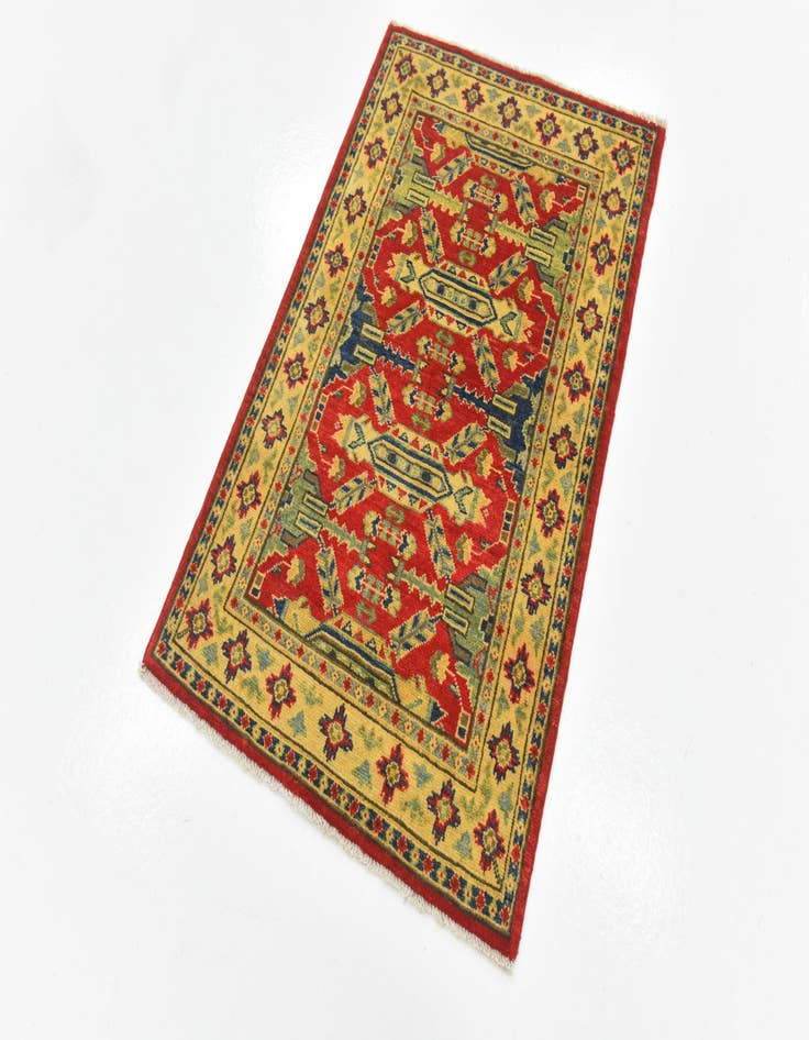 Detail image of  2' 8 x 4'  Hand Knotted Kazak Rug