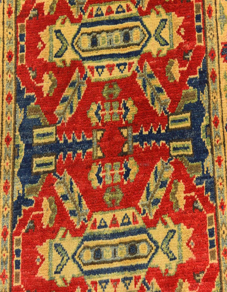 Detail image of  2' 8 x 4'  Hand Knotted Kazak Rug