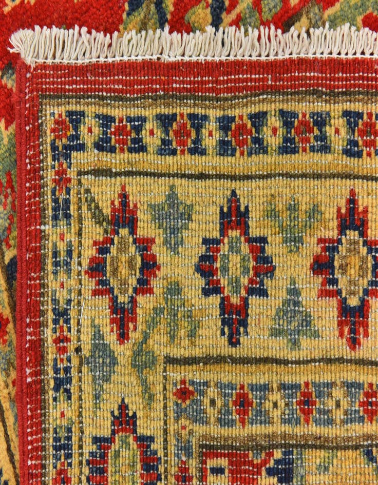 Detail image of  2' 8 x 4'  Hand Knotted Kazak Rug