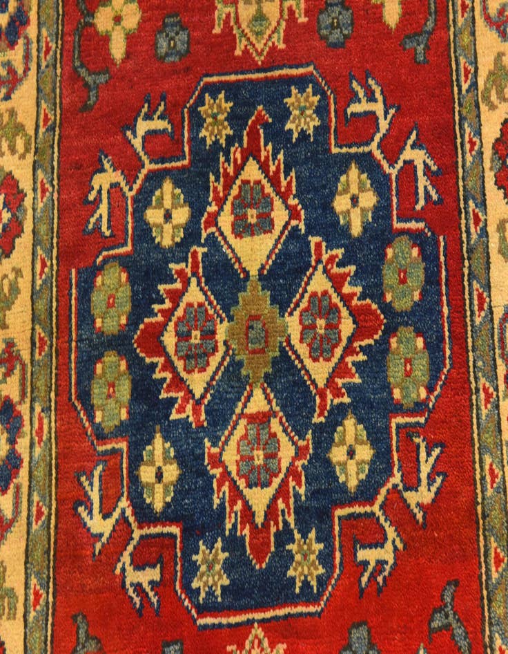 Detail image of  2' 8 x 4'  Hand Knotted Kazak Rug