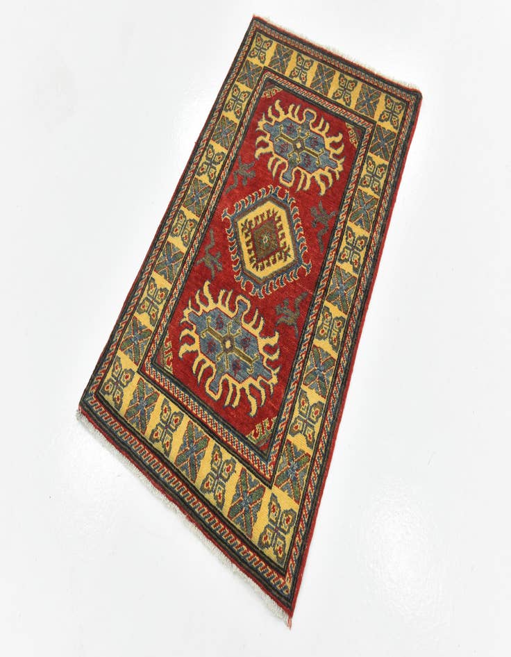 Detail image of  2' 8 x 4' 1  Hand Knotted Kazak Rug