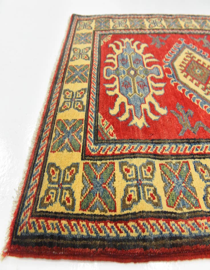 Detail image of  2' 8 x 4' 1  Hand Knotted Kazak Rug