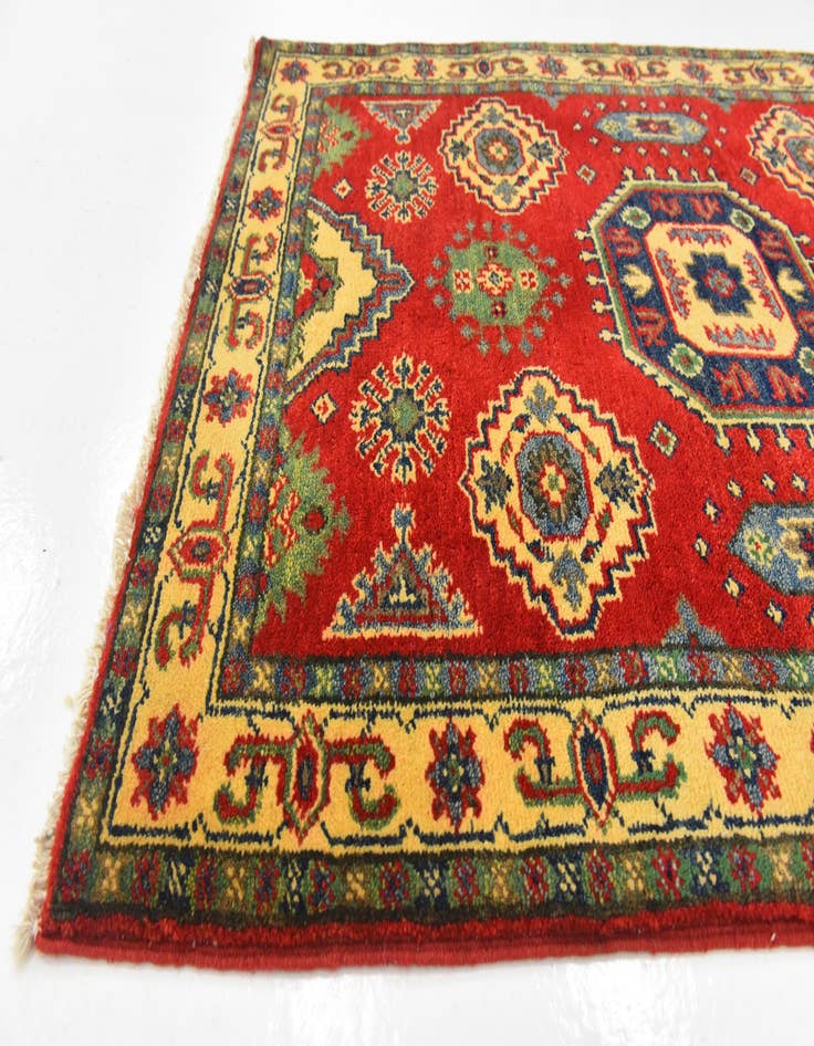 Detail image of 2' 8 x 4' 1 Hand Knotted Kazak Rug