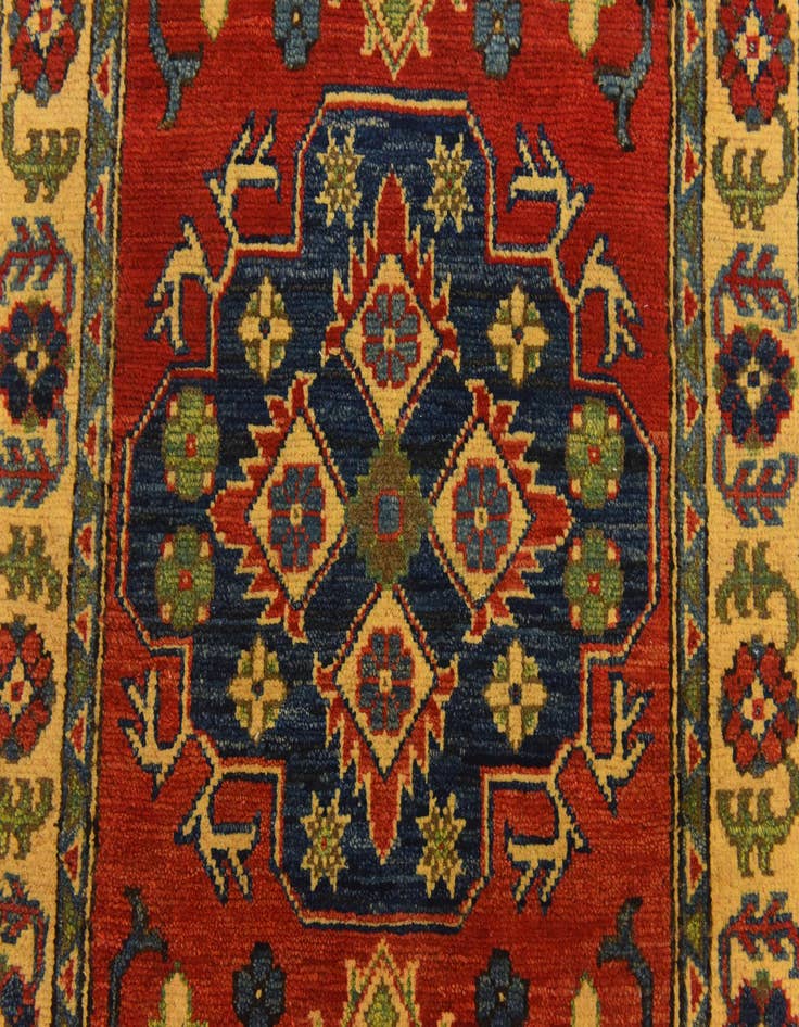 Detail image of  2' 7 x 4' 1  Hand Knotted Kazak Rug