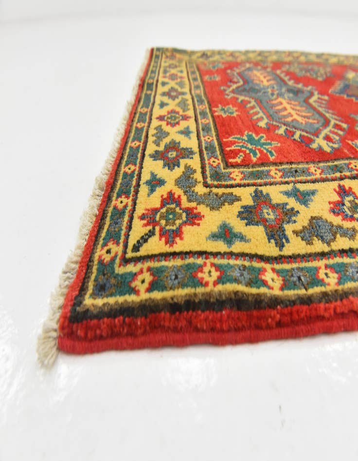 Detail image of  2' 8 x 4' 1  Hand Knotted Kazak Rug