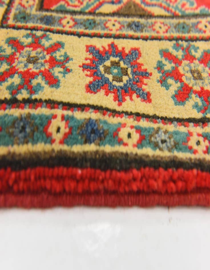 Detail image of  2' 10 x 4' 1  Hand Knotted Kazak Rug