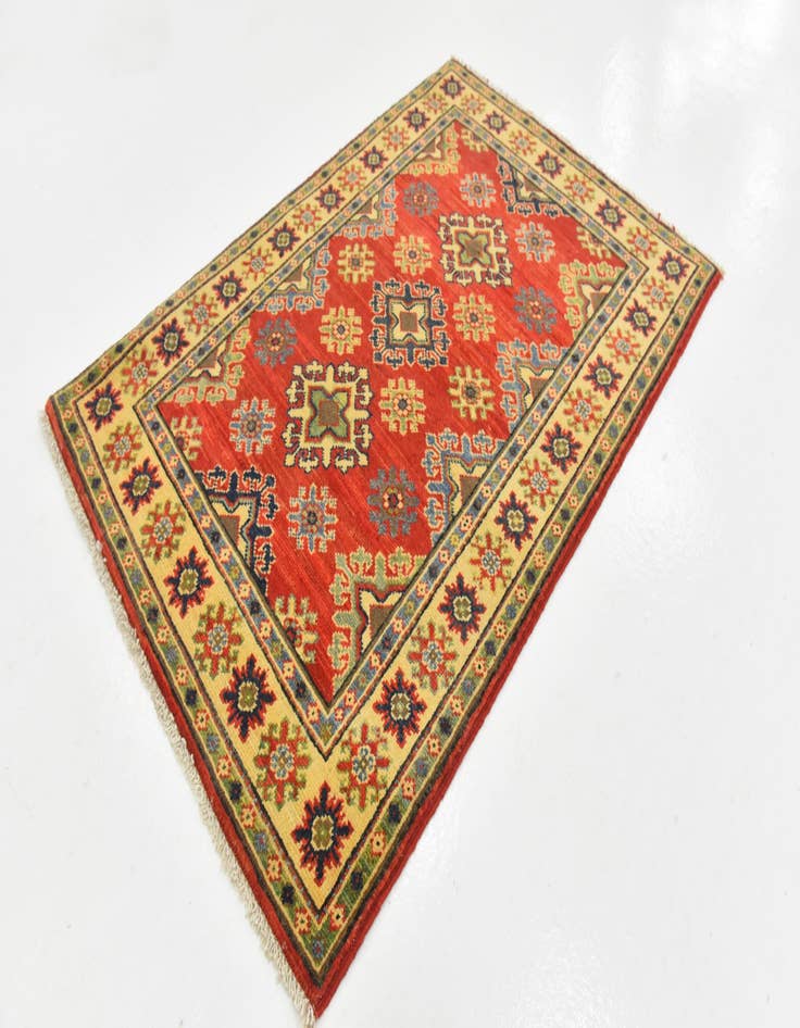 Detail image of  2' 7 x 3' 11  Hand Knotted Kazak Rug