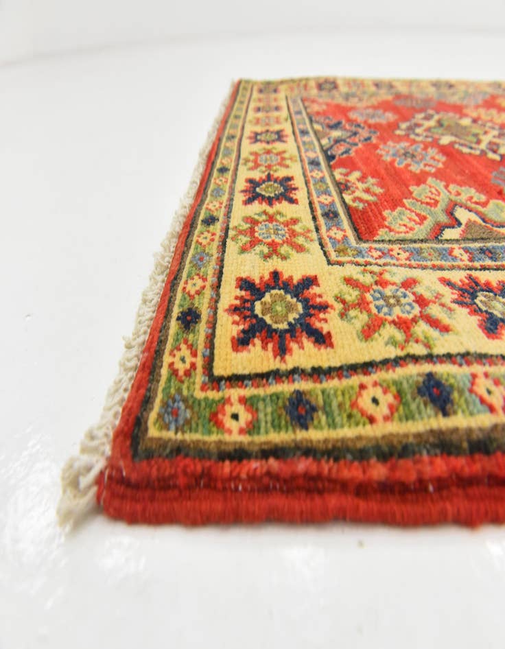 Detail image of  2' 7 x 3' 11  Hand Knotted Kazak Rug