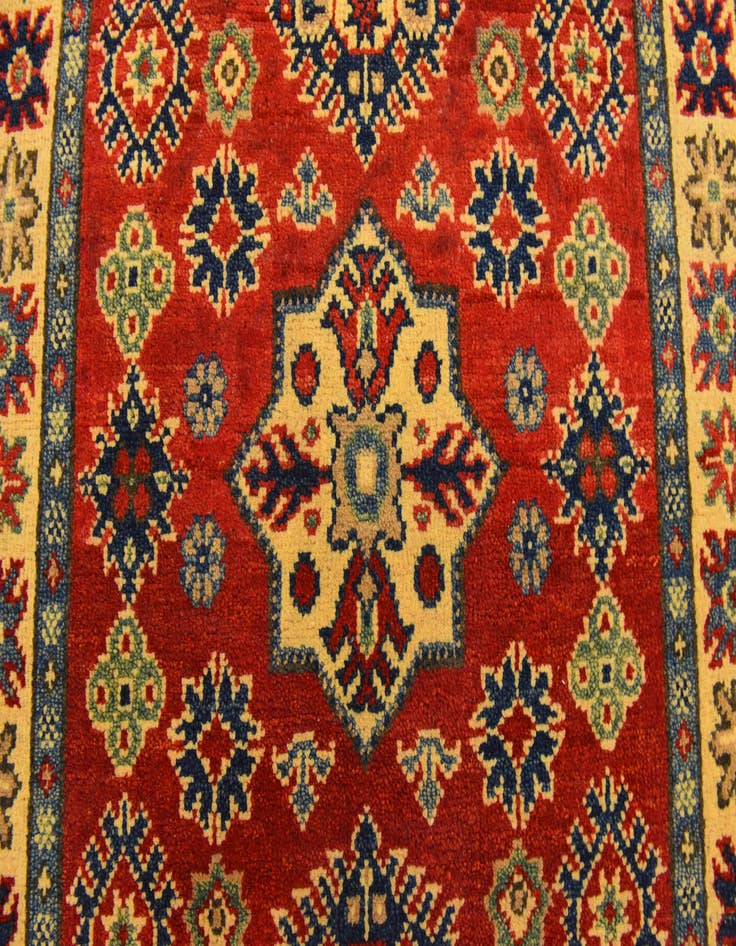 Detail image of  2' 8 x 4' 3  Hand Knotted Kazak Rug