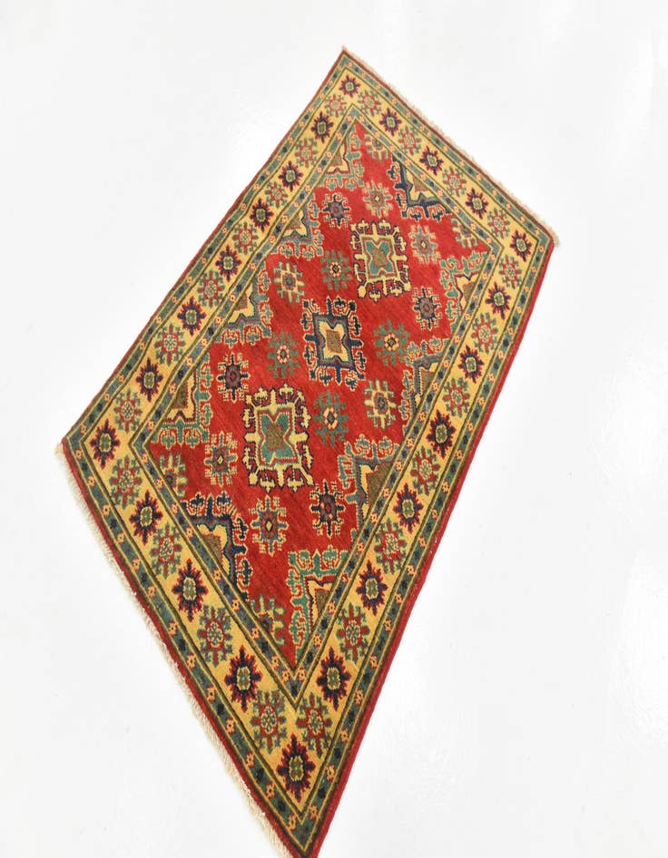 Detail image of  2' 7 x 3' 11  Hand Knotted Kazak Rug