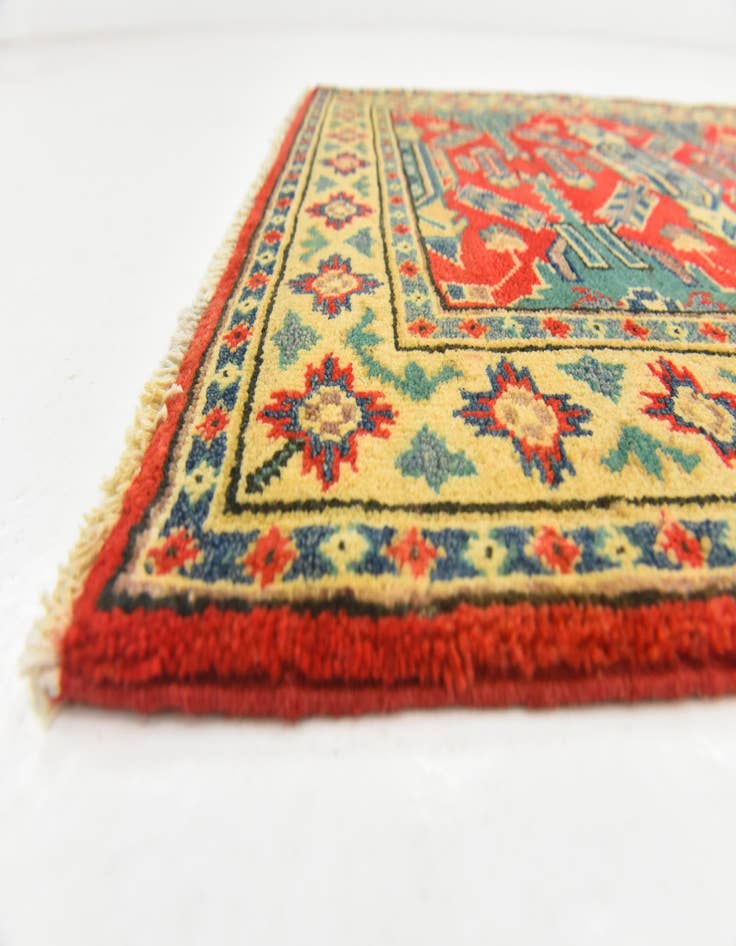 Detail image of  2' 10 x 3' 10  Hand Knotted Kazak Rug