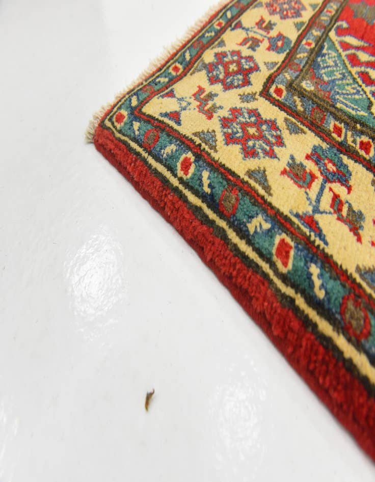 Detail image of  2' 8 x 4' 1  Hand Knotted Kazak Rug