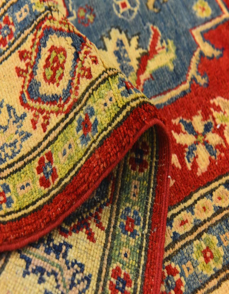 Detail image of  4' 1 x 6' 4  Hand Knotted Kazak Rug