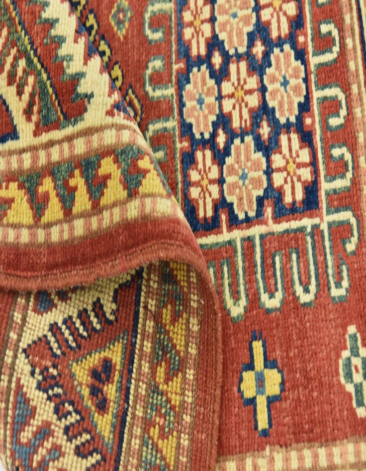 Detail image of  2' 9 x 4'  Hand Knotted Kazak Rug