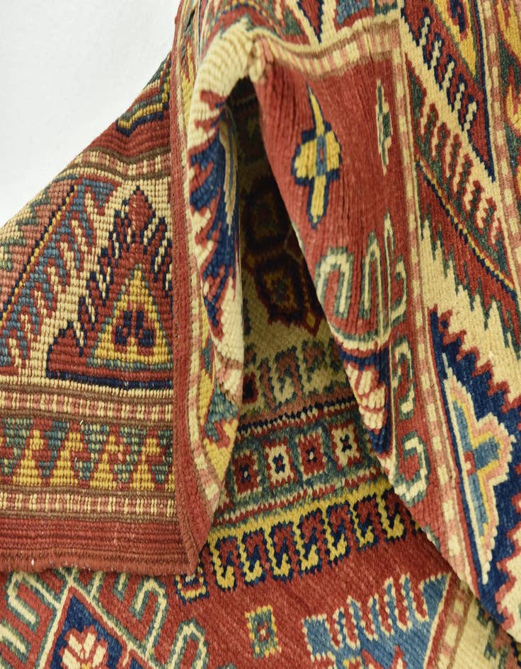 Detail image of  2' 9 x 4'  Hand Knotted Kazak Rug