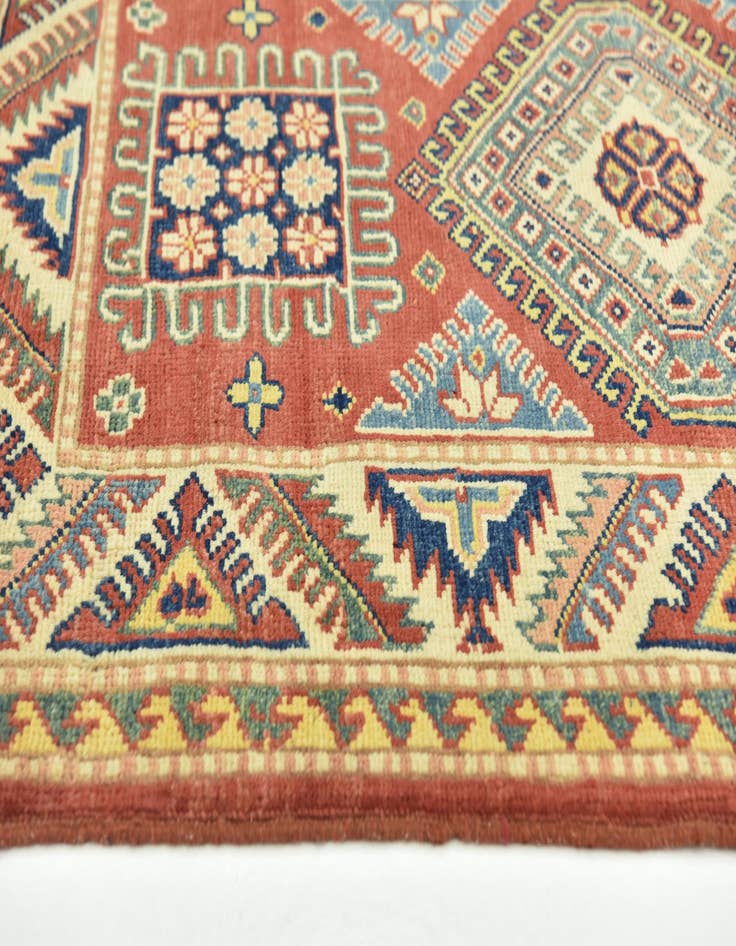 Detail image of  2' 9 x 4'  Hand Knotted Kazak Rug