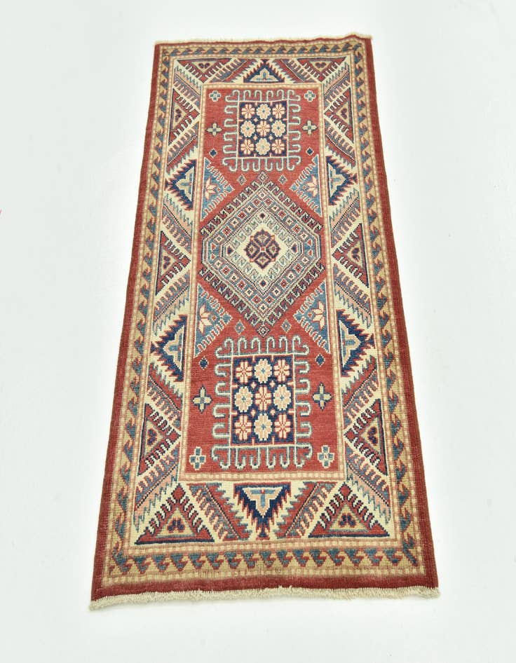 Detail image of  2' 8 x 4' 1  Hand Knotted Kazak Rug