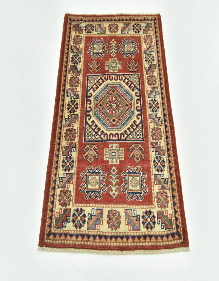 Detail image of  2' 9 x 3' 10  Hand Knotted Kazak Rug