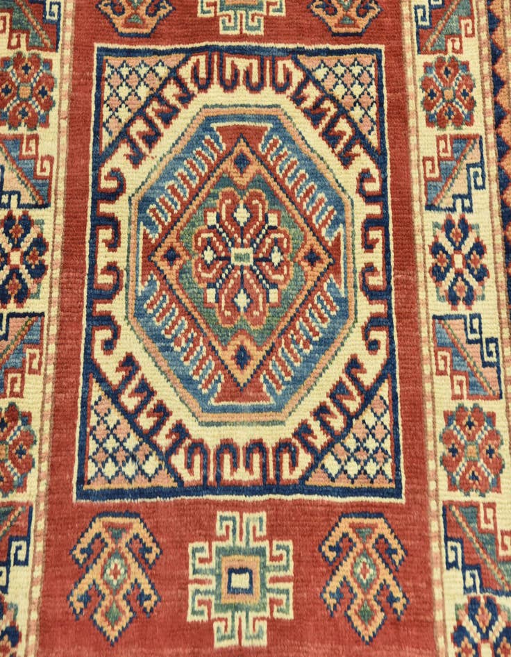 Detail image of  2' 9 x 3' 10  Hand Knotted Kazak Rug
