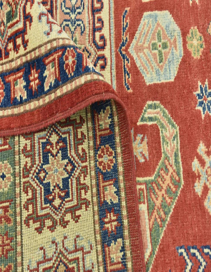 Detail image of  6' 3 x 8' 7  Hand Knotted Kazak Rug