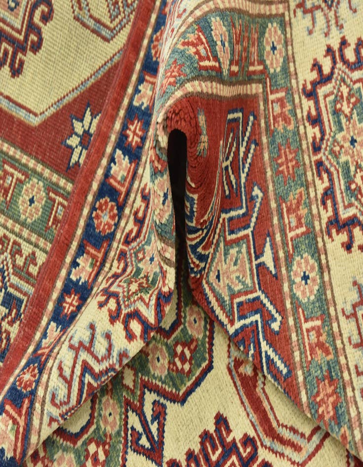 Detail image of  6' 3 x 8' 7  Hand Knotted Kazak Rug