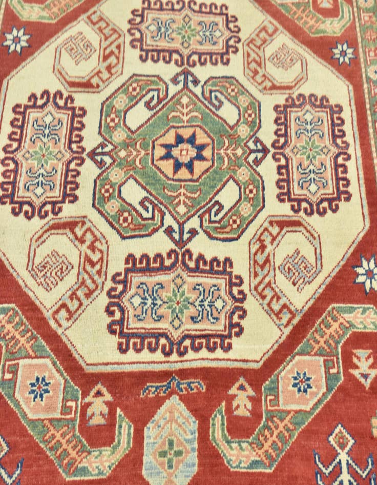 Detail image of  6' 3 x 8' 7  Hand Knotted Kazak Rug